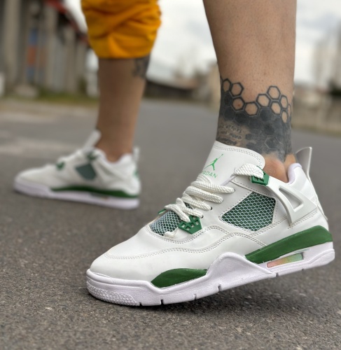 کتونی حراجی JORDAN 4 سفید سبز