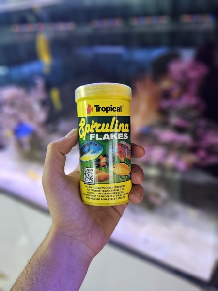 غذای پولکی اسپرولینا ماهیان شور و شیرین تروپیکال 250ml