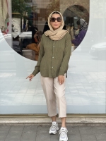 مانتو جلو دکمه بامبو