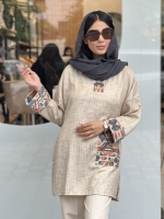 تونیک یقه3دکمه کنفی