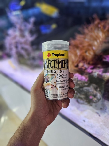غذای گرانولی بر پایه حشرات اینسکت منو تروپیکال