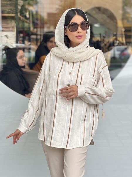 جلو بسته راه راه