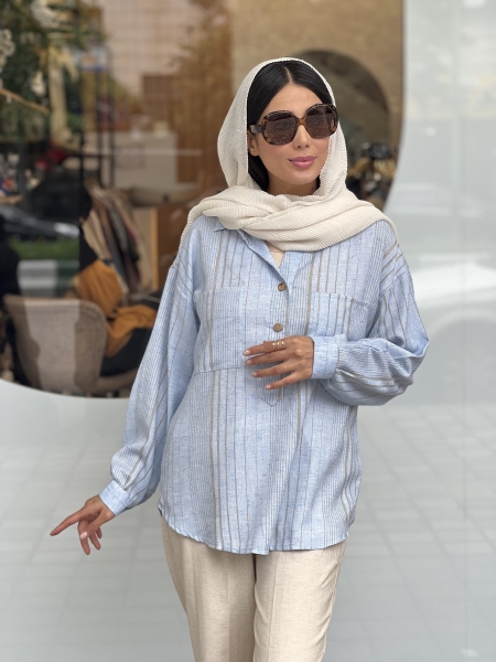 جلو بسته راه راه3دکمه کنفی