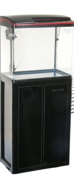آکواریوم کامل با پایه مدل HX-520F برند sea star رنگ مشکی