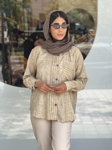 مانتو تک جیب جلو دکمه