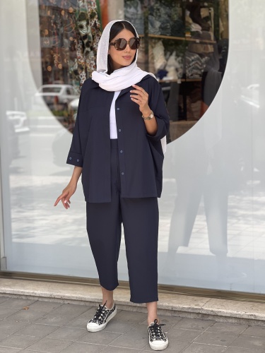 ست مانتو شلوار کیمونو