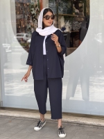 ست مانتو شلوار کیمونو