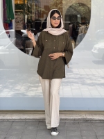 مانتو2جیب لینن زارا