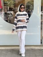 شومیز زیگزاگی رنگی