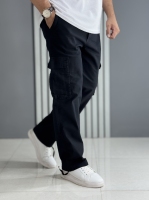 شلوار کارگو کتان نیل مشکی