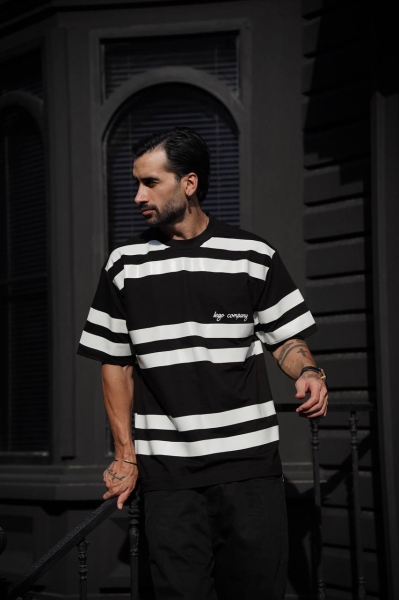 تیشرت قواره آزاد راه راه