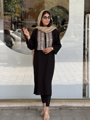 2 تیکه خرجکار پولکی مشکی