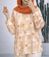 شومیز یقه شکاری جلو بسته