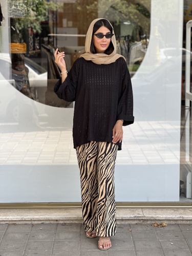 مانتو جلو بسته مراکشی پشت