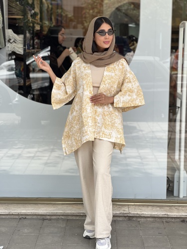 مانتو جلوباز طرحدار بغل چاک