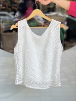 تاپ حلقه ای سوزن دوزی تور