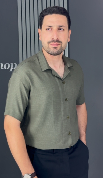 پیراهن مراکشی کنفی سبز