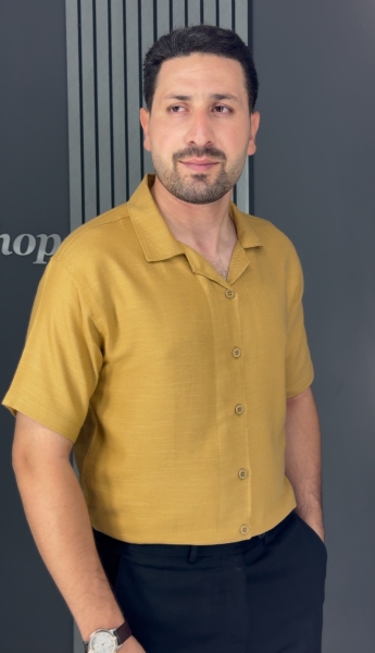 پیراهن مراکشی کنفی خردلی