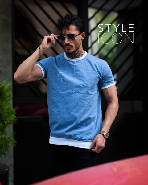 تیشرت جین ساده