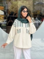 مانتو 2جیب پاکتی ترکیبی