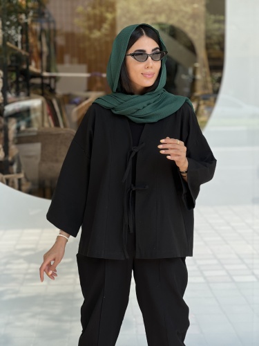 ست مانتو شلوار_ جلو گره