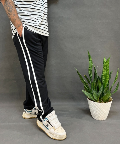 شلوار بگ نخ پنبه دو خط