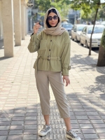 مانتو فیتیله ای کمربندی