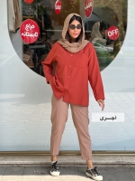 مانتو یقه ایستاده 2 جیب