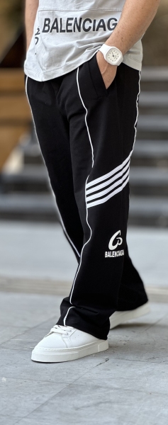 شلوار بگ بلن 3خط مشکی