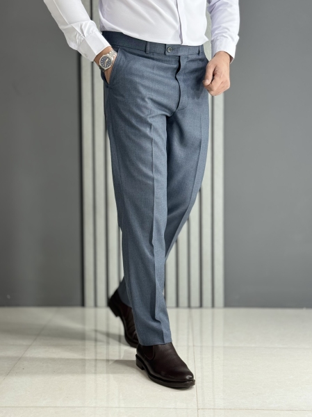 شلوار پارچه ای کلاسیک فاستونی فیلافیلا آبی فیلی