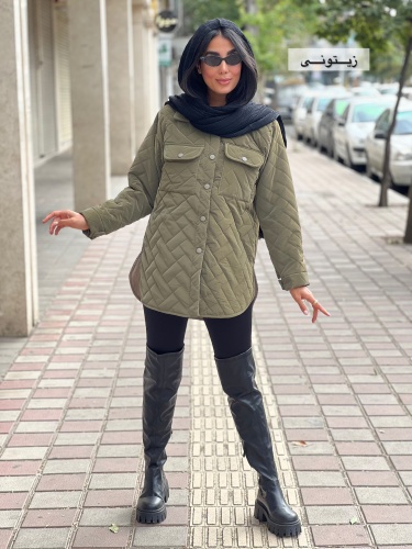 کاپشن امبردی آستین دکمه