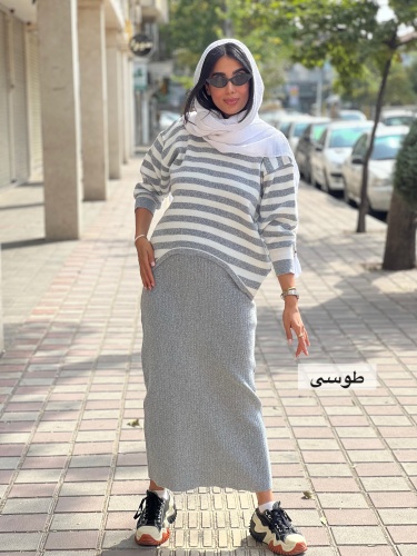 ست بولیز دامن بافت