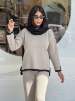 ست بافت پشت بلند نواردار