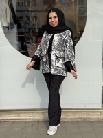 ست مخمل گلدار نواردار