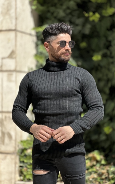 بافت یقه اسکی مشکی