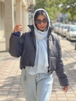 کاپشن نیم تنه پشت بلند