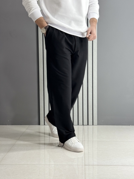 شلوار اسلش بگ گلکسی مشکی ( قد 110 سانت )