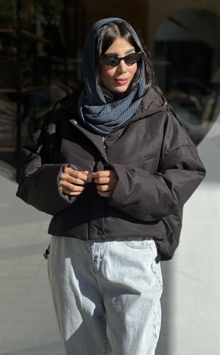 کاپشن پشت جیب کلاهدار