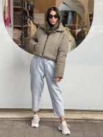 کاپشن کتان نیم تنه گتدار