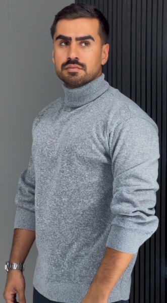 یقه اسکی فری سایز طوسی