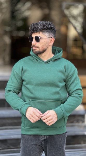 هودی ساده سبز