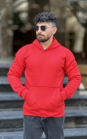 هودی ساده قرمز