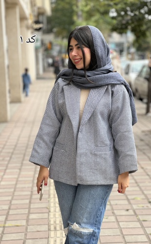 پالتو کتی راه راه ریز