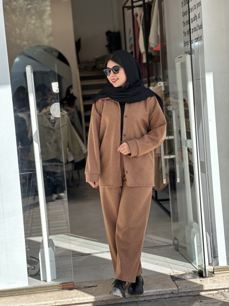 ست دکمه چوبی روناک