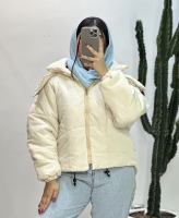 کاپشن کلاه دار