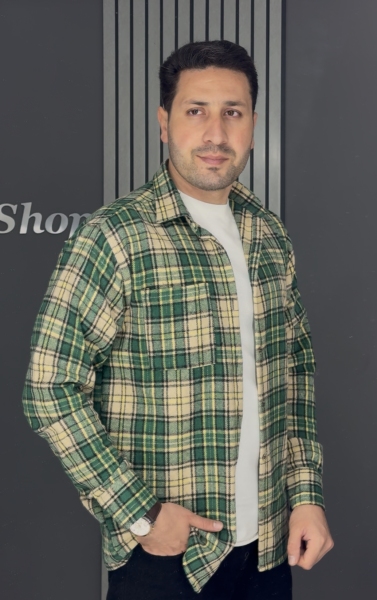 پیراهن پشمی سبز