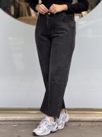 شلوار نیم بگ پایین ریش