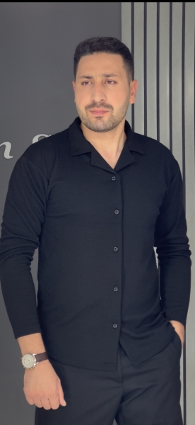 پیراهن مراکشی ضخیم یقه انگلیسی