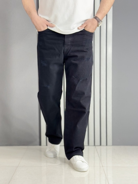 جین بگ مشکی زاپدار