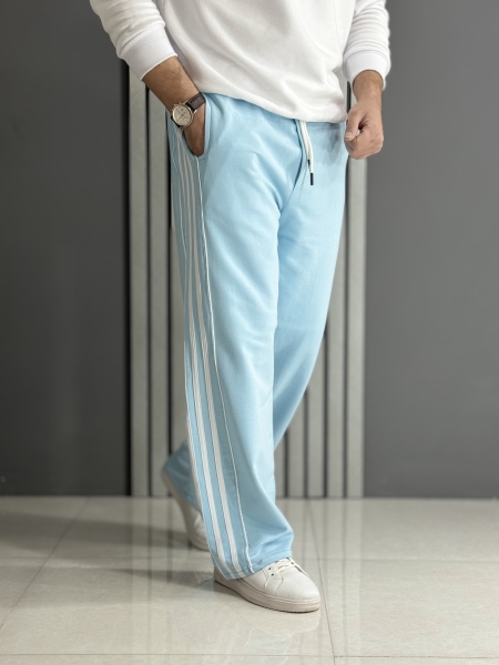 شلوار اسلش پنبه آبی روشن